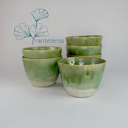 Spring green coffee cups